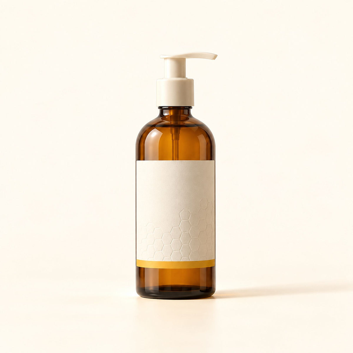 Soin Nettoyant Miel & Avoine, flacon pompe en verre ambré